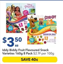 Biddy Fruit Flavoured Snack Varieties