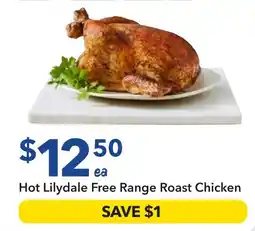 Ritchies Hot Lilydale Free Range Roast Chicken offer