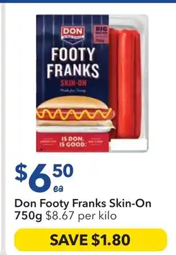 Ritchies Footy Franks Skin-On offer