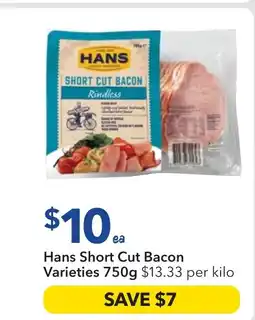 Ritchies Short Cut Bacon offer