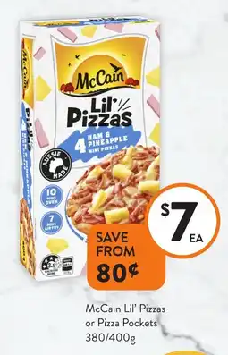 Foodworks Lil' Pizzas or Pizza Pockets offer