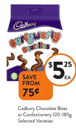 Foodworks Chocolate Bites or Confectionery offer