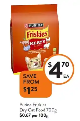 Foodworks Friskies Dry Cat Food offer