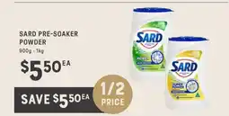Pre-soaker powder