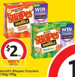 Coles Arnott's shapes crackers offer