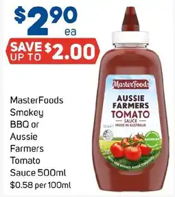 Foodland Smokey BBQ or Aussie Farmers Tomato Sauce offer