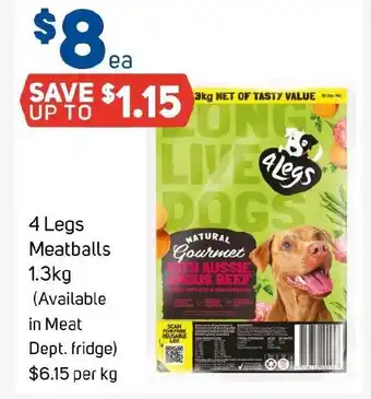 Foodland 4 Legs Meatballs offer