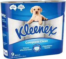 IGA Kleenex Complete Clean Toilet Tissue 9 Pack offer