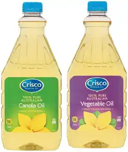 IGA Crisco Vegetable or Canola Oil 2 Litre offer