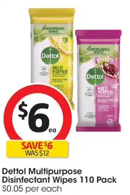 Coles Disinfectant wipes 110 pack offer
