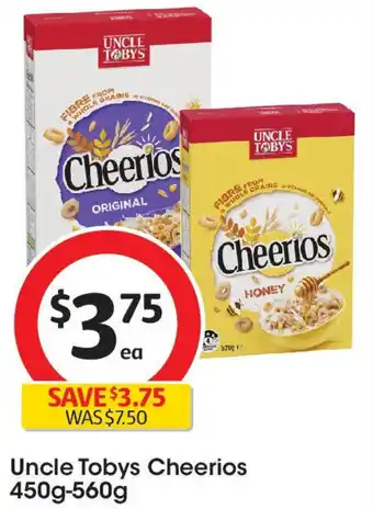 Coles Uncle tobys cheerios offer