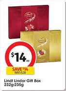 Coles Lindt lindor gift box offer