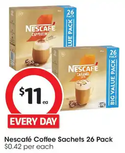 Coles Nescafé coffee sachets 26 pack offer
