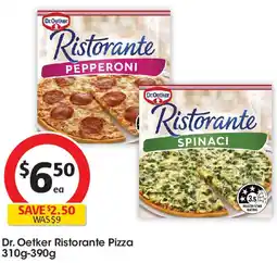 Coles Dr. oetker ristorante pizza offer