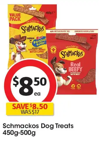 Coles Schmackos dog treats offer