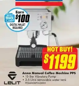 The Good Guys Anna manual coffee machine pps offer