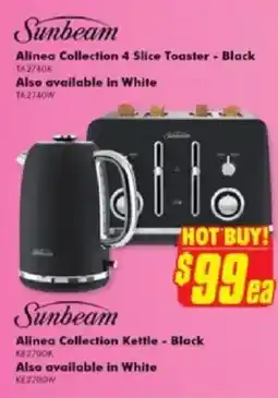 The Good Guys Alinea collection 4 slice toaster - black offer