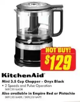 The Good Guys Mini 3.5 cup chopper - onyx black offer