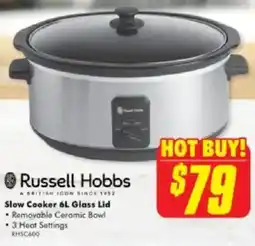 The Good Guys Slow cooker 6l glass lid offer