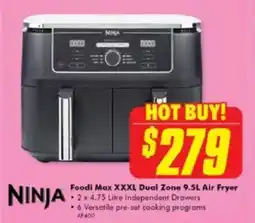The Good Guys Foodi max xxxl dual zone 9.5l air fryer offer