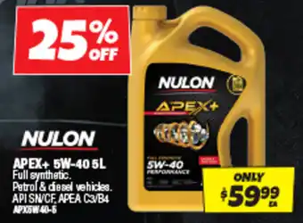 Autobarn Apex+ 5W-40 5L offer