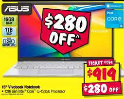 JB Hi-Fi 15" Vivobook Notebook offer