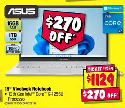 JB Hi-Fi 15" Vivobook Notebook offer