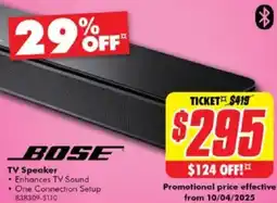The Good Guys TV Speaker offer