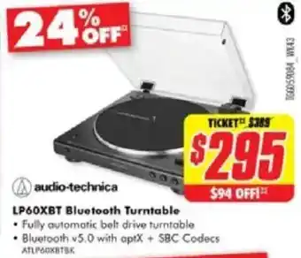 The Good Guys LP60XBT Bluetooth Turntable offer