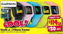 JB Hi-Fi Vivofit Jr. 3 Fitness Tracker offer