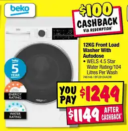 JB Hi-Fi Front Load Washer With Autodose offer