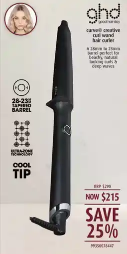 Shaver Shop Curve creative curl wand hair curler offer