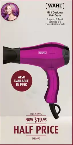 Shaver Shop Mini Designer Hair Dryer offer