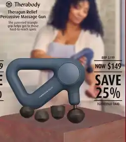 Shaver Shop Theragun Relief Percussive Massage Gun offer
