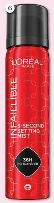 Good Price Pharmacy L'Oréal Infallible 3 Second Setting Mist Spray offer