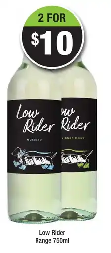 Bottler Low Rider Range offer