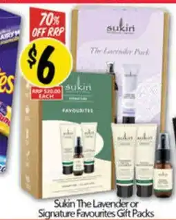 NQR The Lavender or Signature Favourites Gift Packs offer