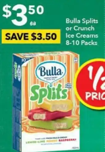 Ritchies Bulla Splits Or Crunch Ice Creams offer