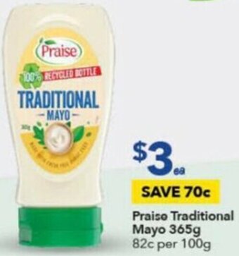 Ritchies Praise Traditional Mayo 365g offer
