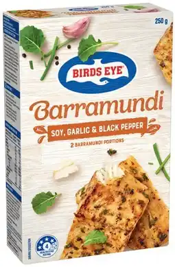 IGA Birds Eye Barramundi Portions 250g Selected Varieties offer