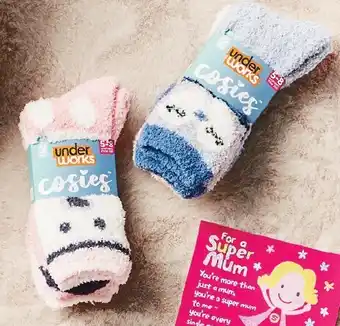 Woolworths Underworks Ladiesu2019 Marshmallow Crew Socks Pk 2 offer
