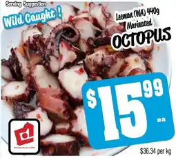 Leeman (WA) Marinated OCTOPUS