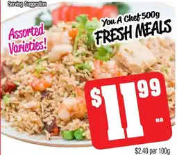 Farmer Jack's You you a chef fresh meals offer