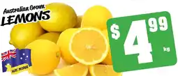 Australian grown lemons