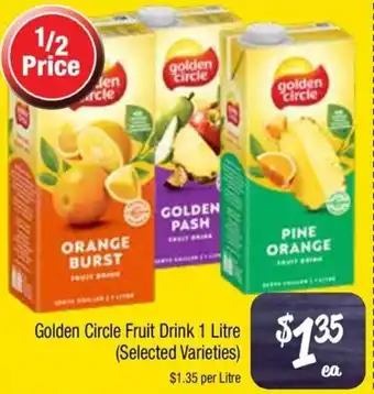 Farmer Jack's Golden Circle Fruit Drink offer