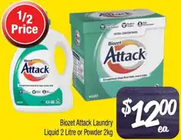 Biozet Attack Laundry Liquid or Powder