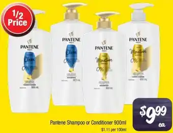 Farmer Jack's Pantene Shampoo or Conditioner offer