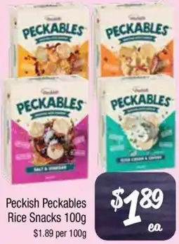 Peckish Peckables Rice Snacks