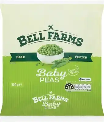 Woolworths Bell Farms Baby Peas 500g u2013 From the Freezer offer