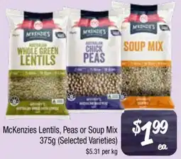McKenzies Lentils, Peas or Soup Mix